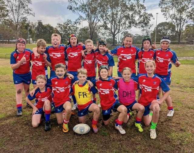 students at sporting event