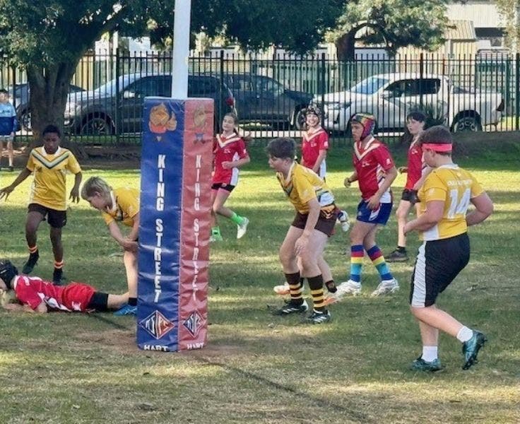 students participating in Rainbow Cup