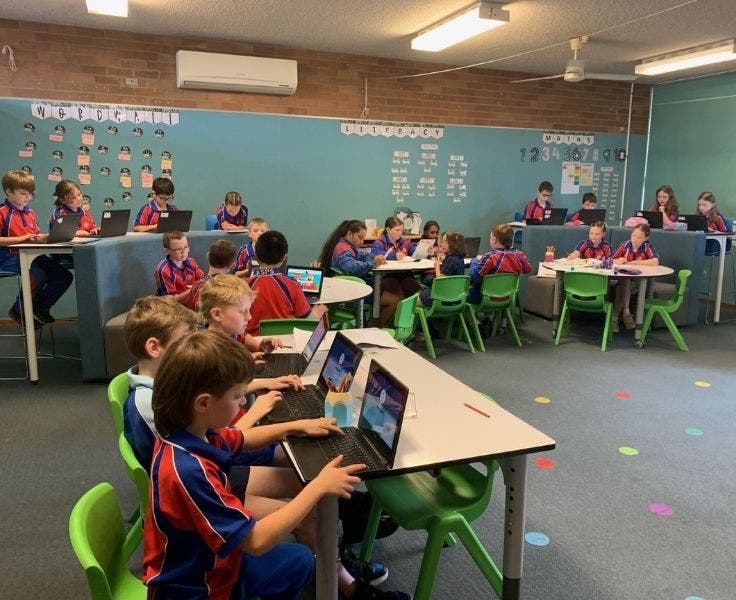 stage 2 classroom and students