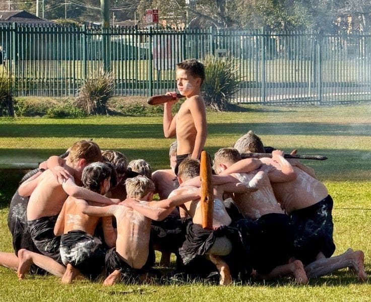 Aboriginal boys dance